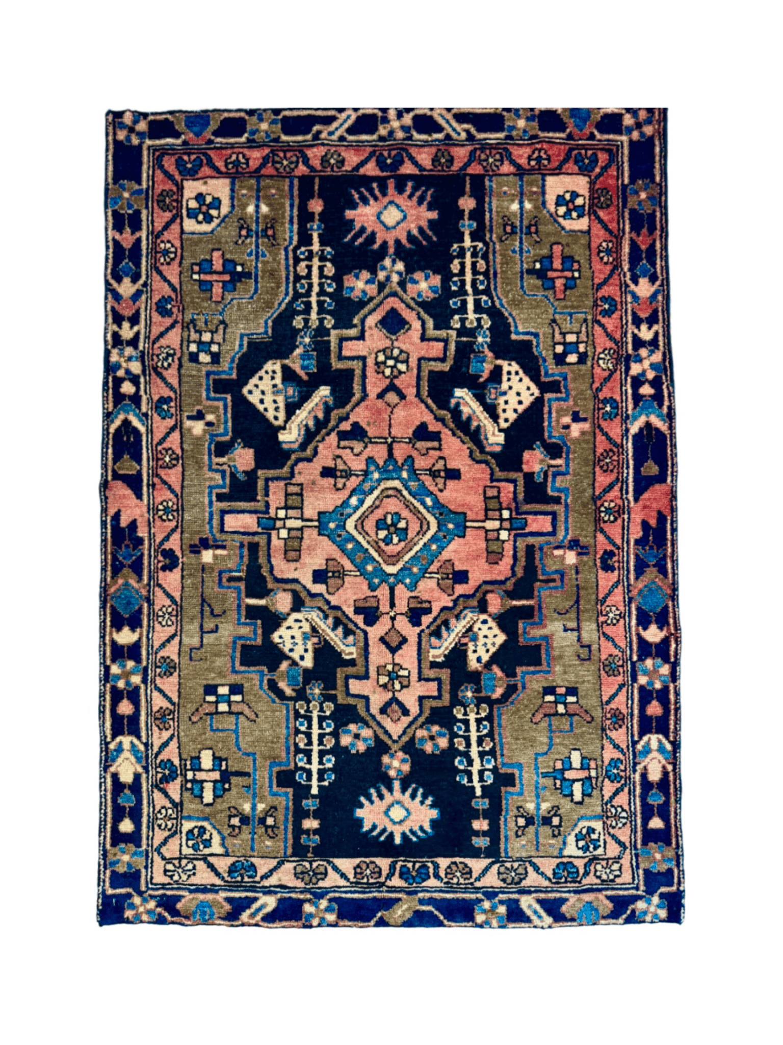 Persian Hamadan Rug | 3' 1” x 4' 5" - Rug the Rock - 