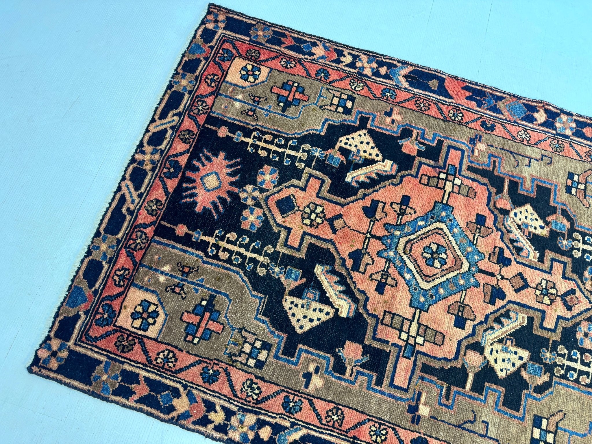 Persian Hamadan Rug | 3' 1” x 4' 5" - Rug the Rock - 