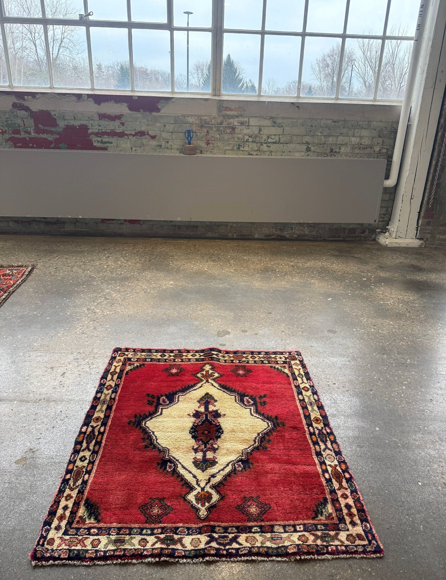 Persian Hamadan Rug | 3' 5" x 3' 9" - Rug the Rock - 