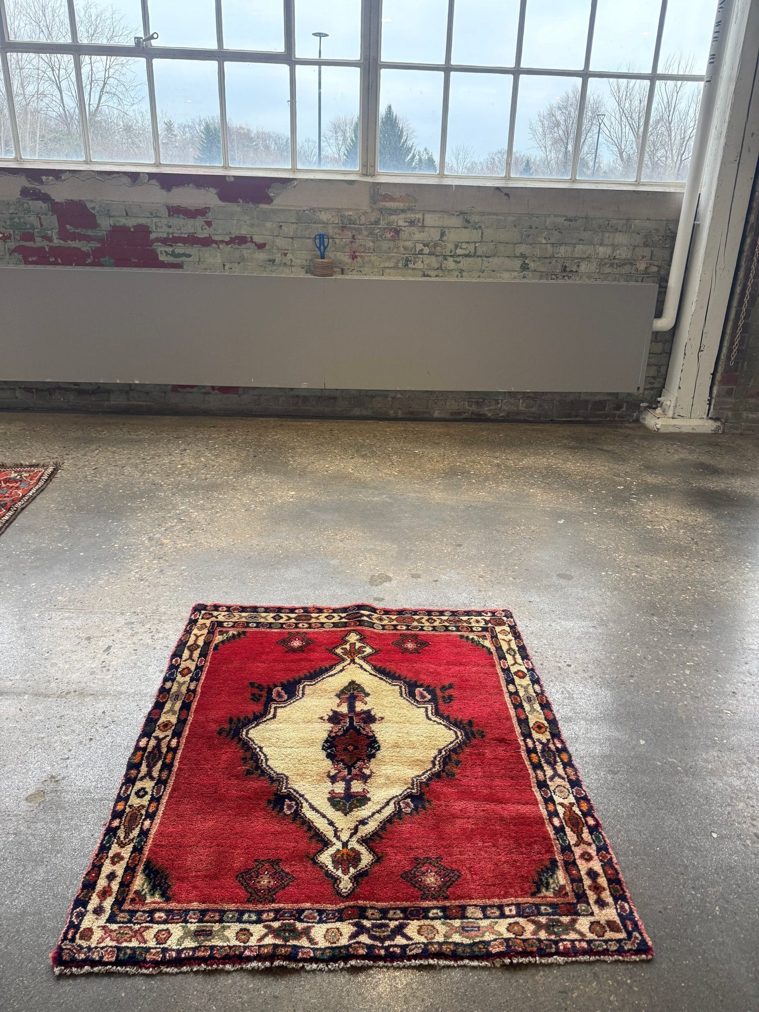 Persian Hamadan Rug | 3' 5" x 3' 9" - Rug the Rock - 