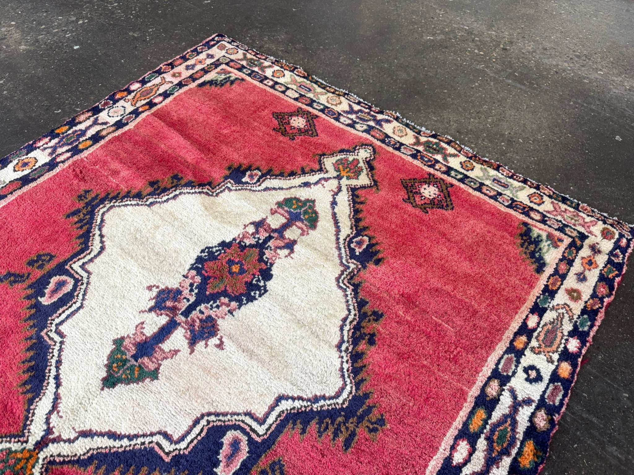 Persian Hamadan Rug | 3' 5" x 3' 9" - Rug the Rock - 