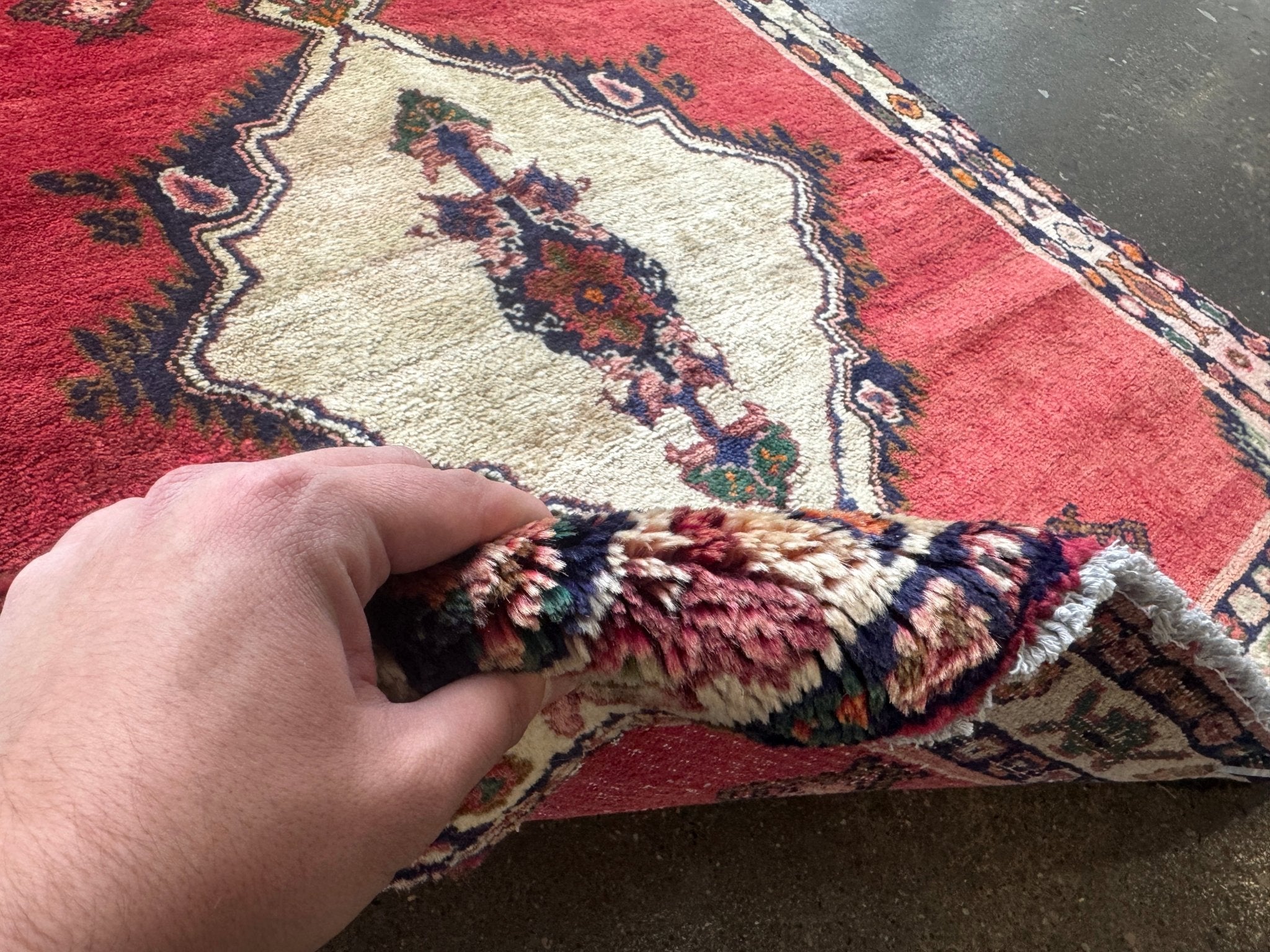 Persian Hamadan Rug | 3' 5" x 3' 9" - Rug the Rock - 