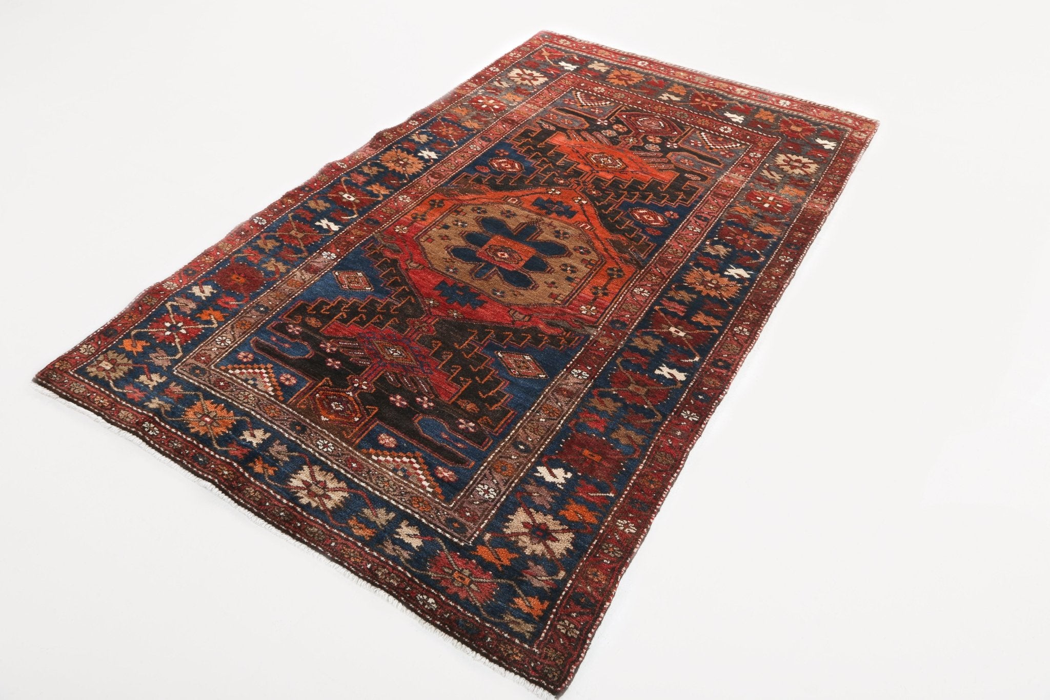 Persian Hamadan Rug | 4' 3" x 6' 8" - Rug the Rock - 