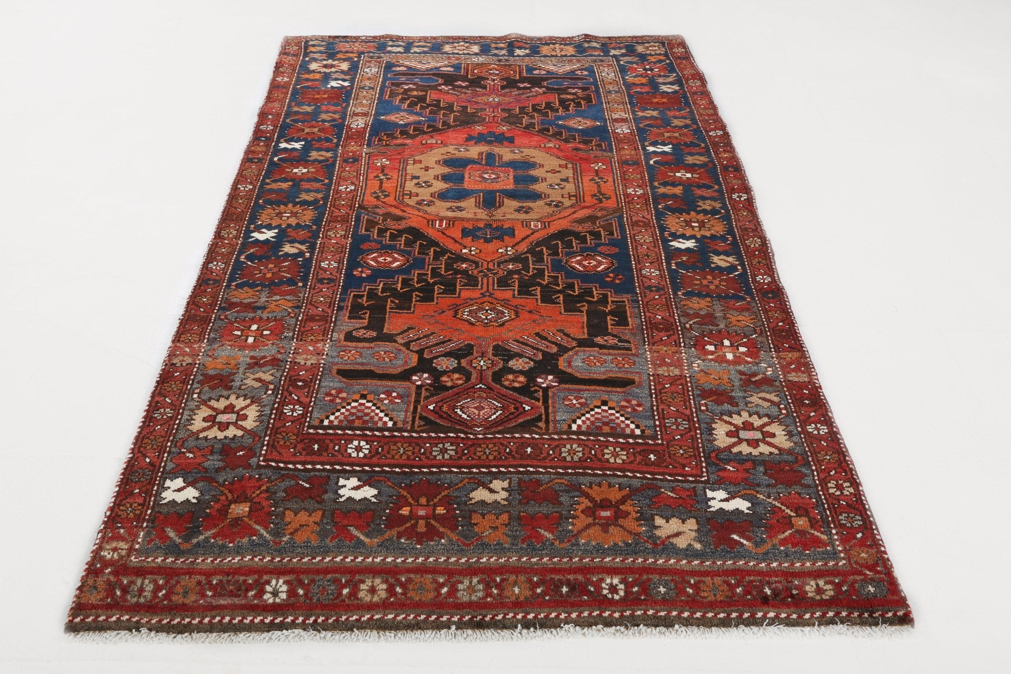 Persian Hamadan Rug | 4' 3" x 6' 8" - Rug the Rock - 