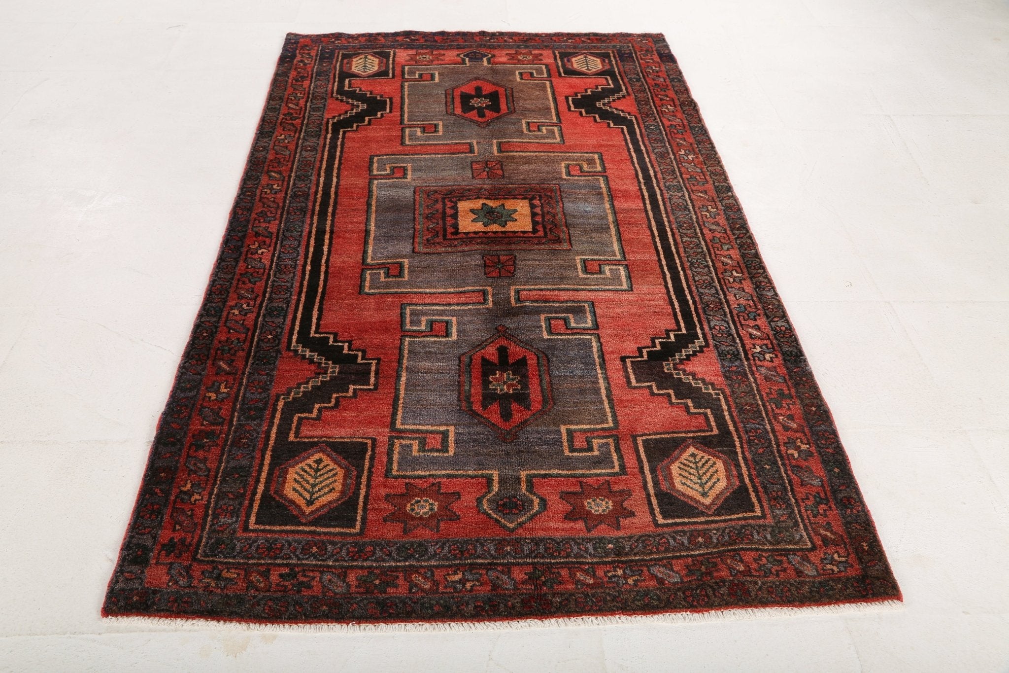 Persian Hamadan Rug | 4' 5" x 7' 6" - Rug the Rock - 
