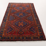 Persian Hamadan Rug | 4' 6" x 7' 3" - Rug the Rock - 