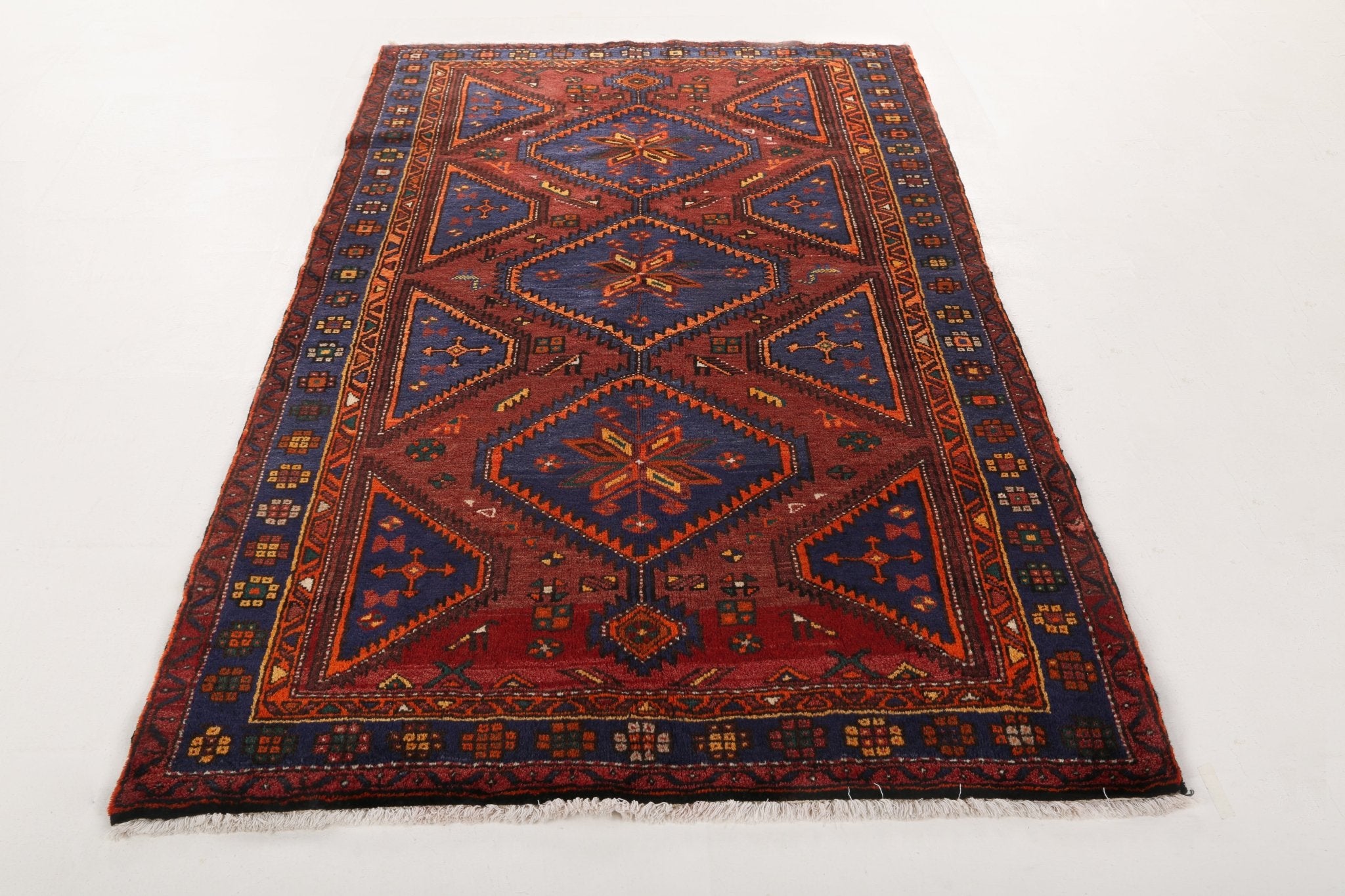 Persian Hamadan Rug | 4' 6" x 7' 3" - Rug the Rock - 