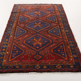 Persian Hamadan Rug | 4' 6" x 7' 3" - Rug the Rock - 