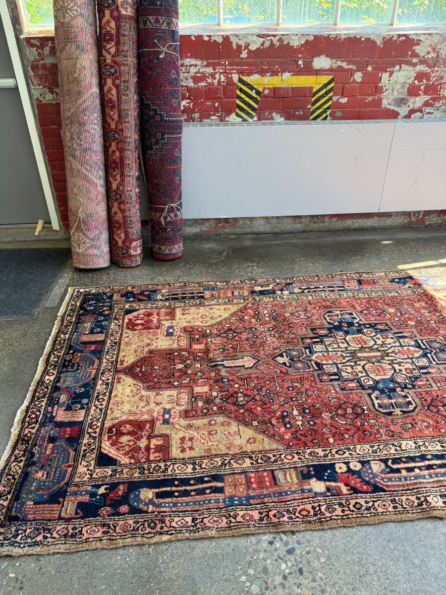 Persian Hamadan Rug | 5' 3" x 10' 6" - Rug the Rock