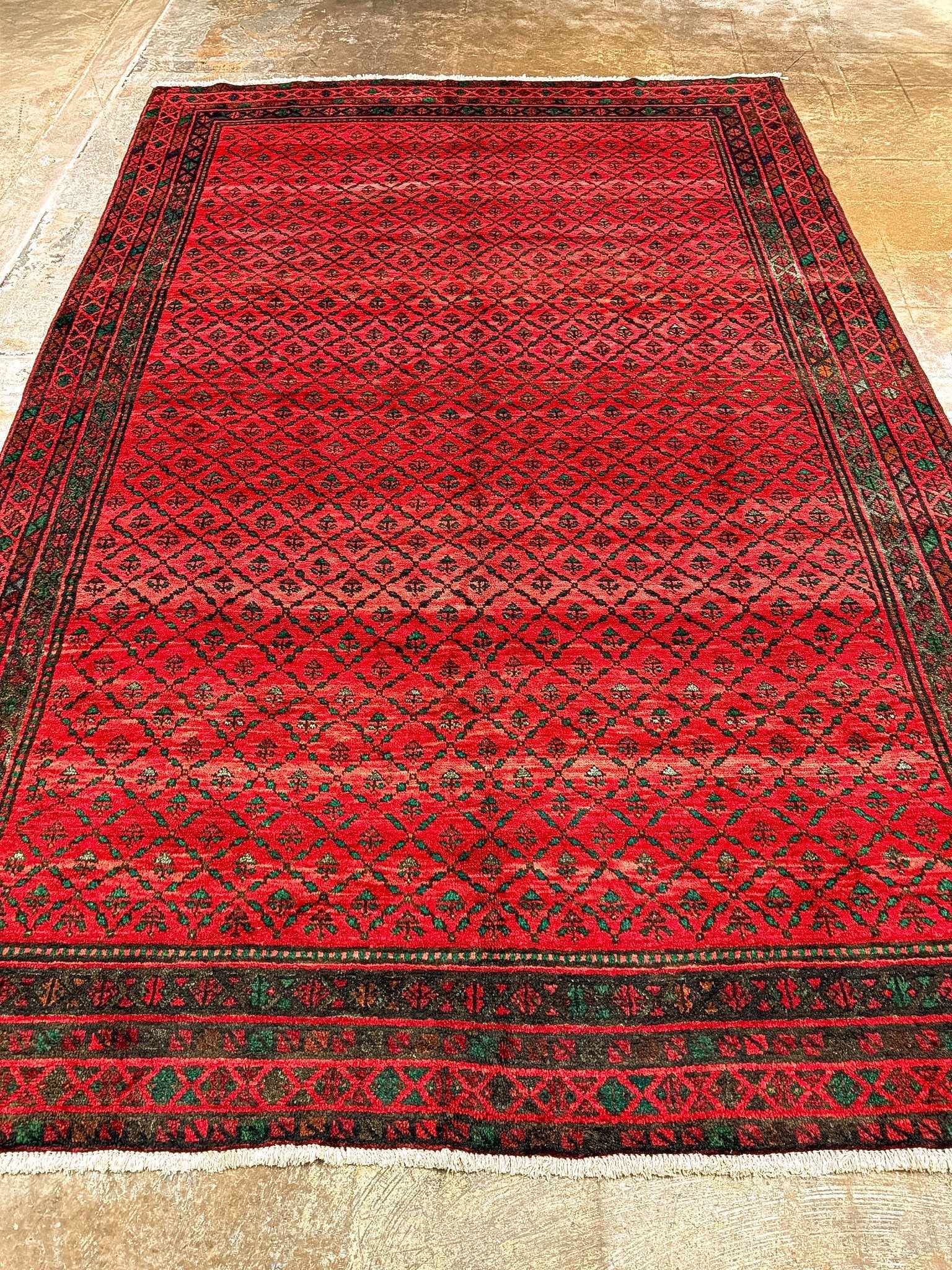 Persian Hamadan Rug | 6' 7" x 9' 9" - Rug the Rock - available