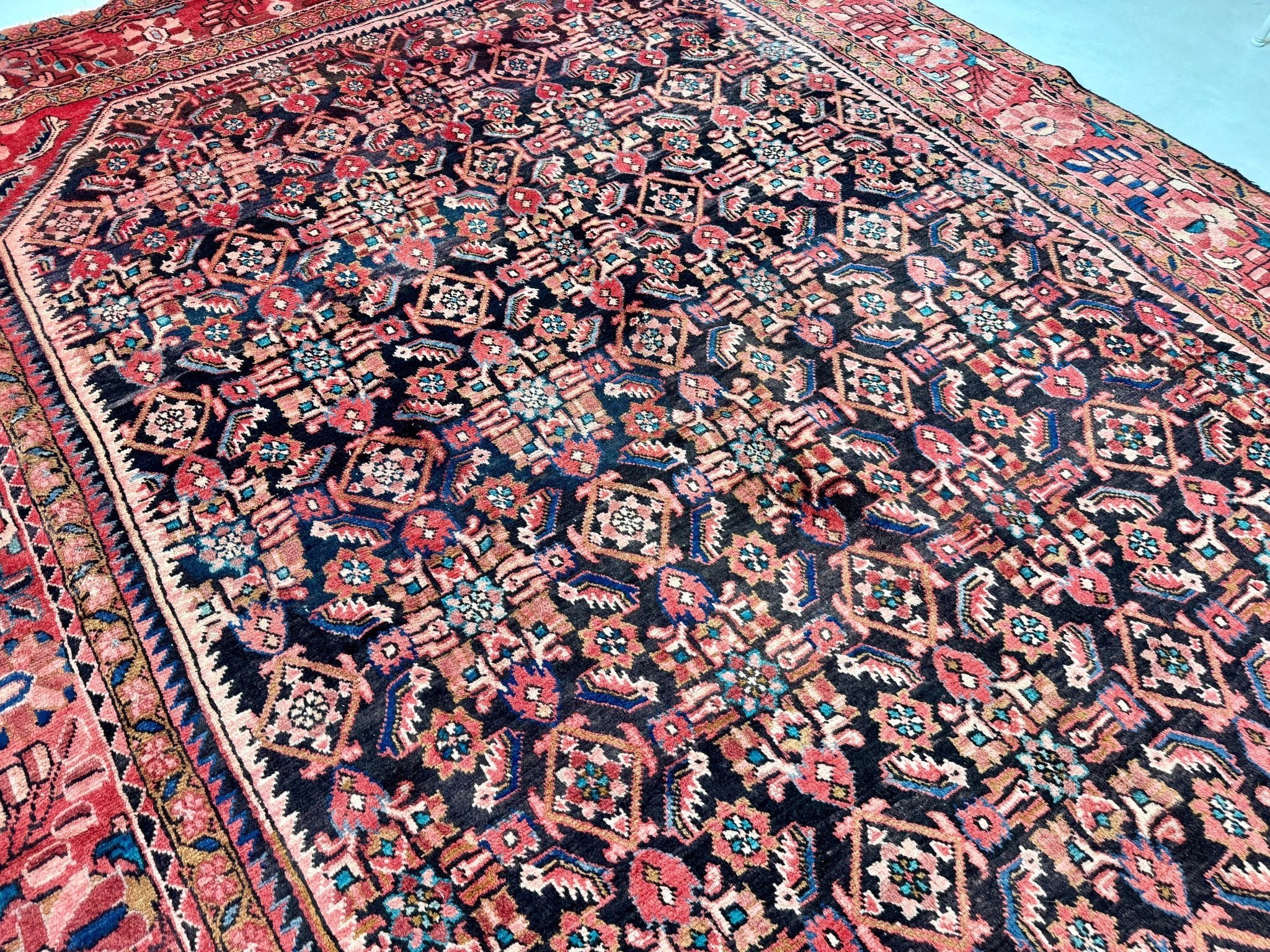 Persian Hamadan Rug | 7' 9” x 10' - Rug the Rock - 