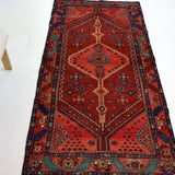 Persian Hamadan Runner Rug | 3' 3” x 6' 9" - Rug the Rock - 