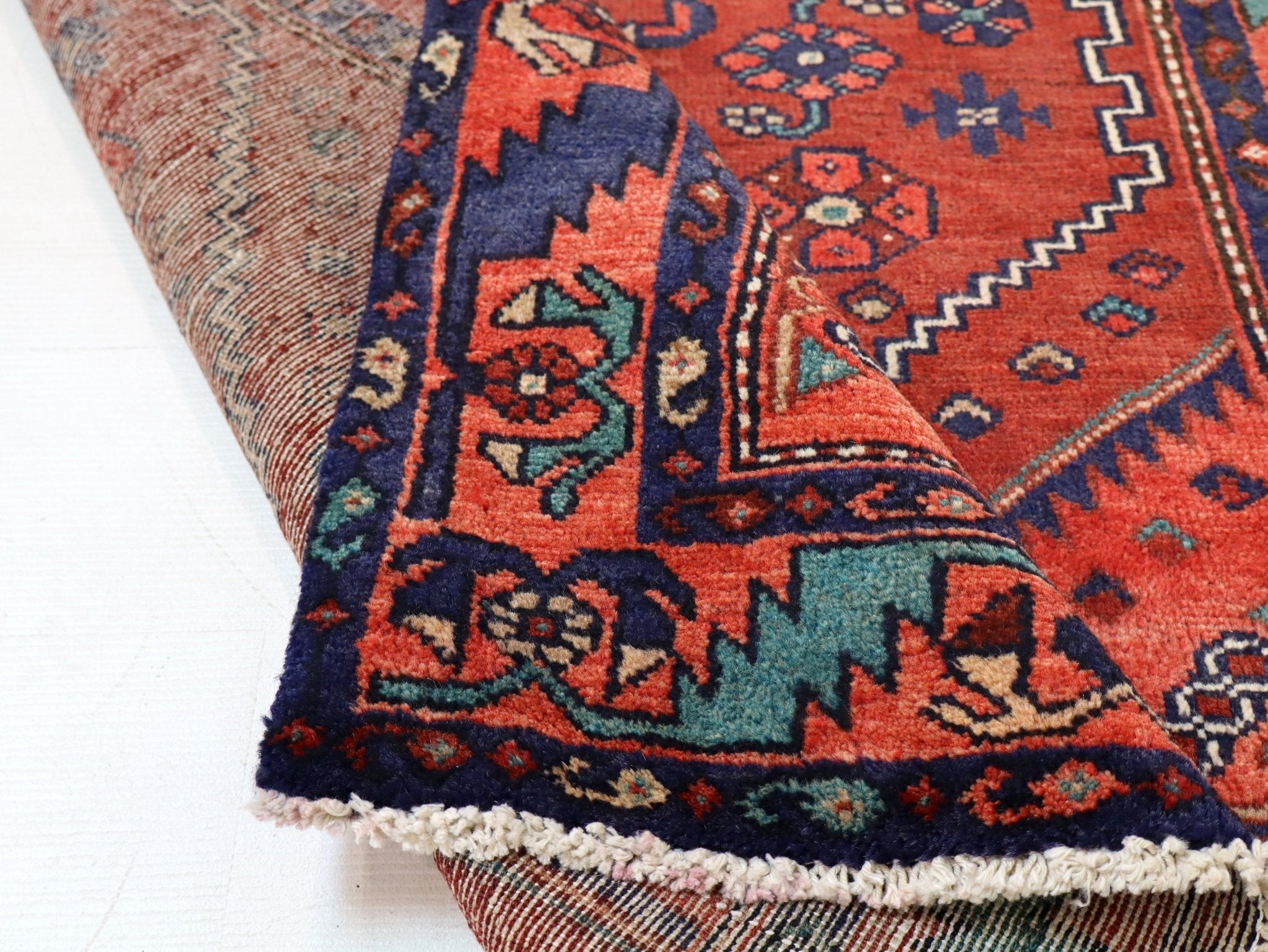 Persian Hamadan Runner Rug | 3' 3” x 6' 9" - Rug the Rock - 