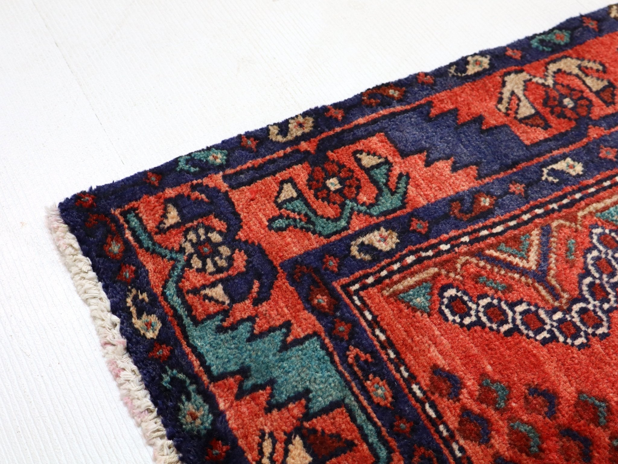 Persian Hamadan Runner Rug | 3' 3” x 6' 9" - Rug the Rock - 