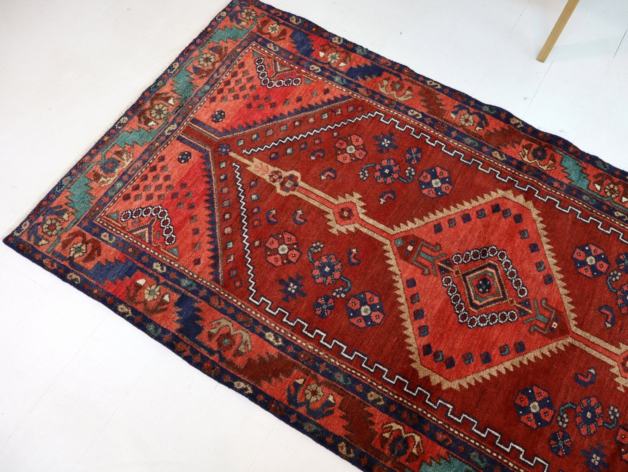 Persian Hamadan Runner Rug | 3' 3” x 6' 9" - Rug the Rock - 