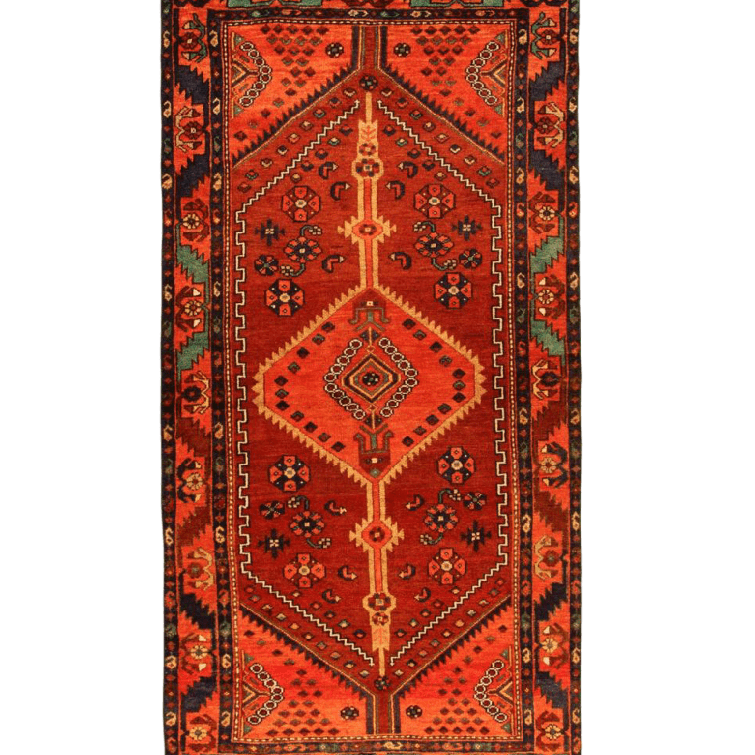 Persian Hamadan Runner Rug | 3' 3” x 6' 9" - Rug the Rock - 