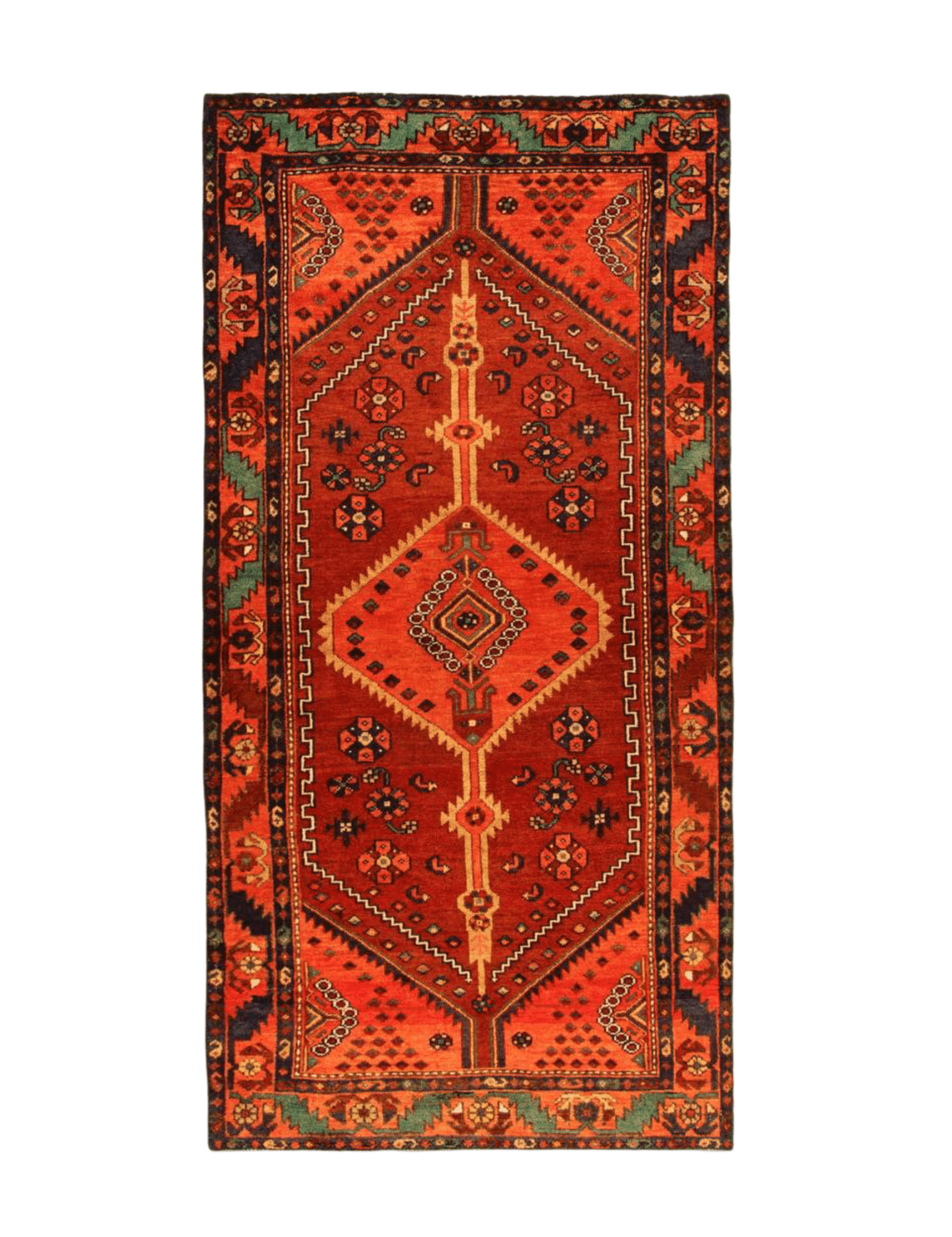 Persian Hamadan Runner Rug | 3' 3” x 6' 9" - Rug the Rock - 