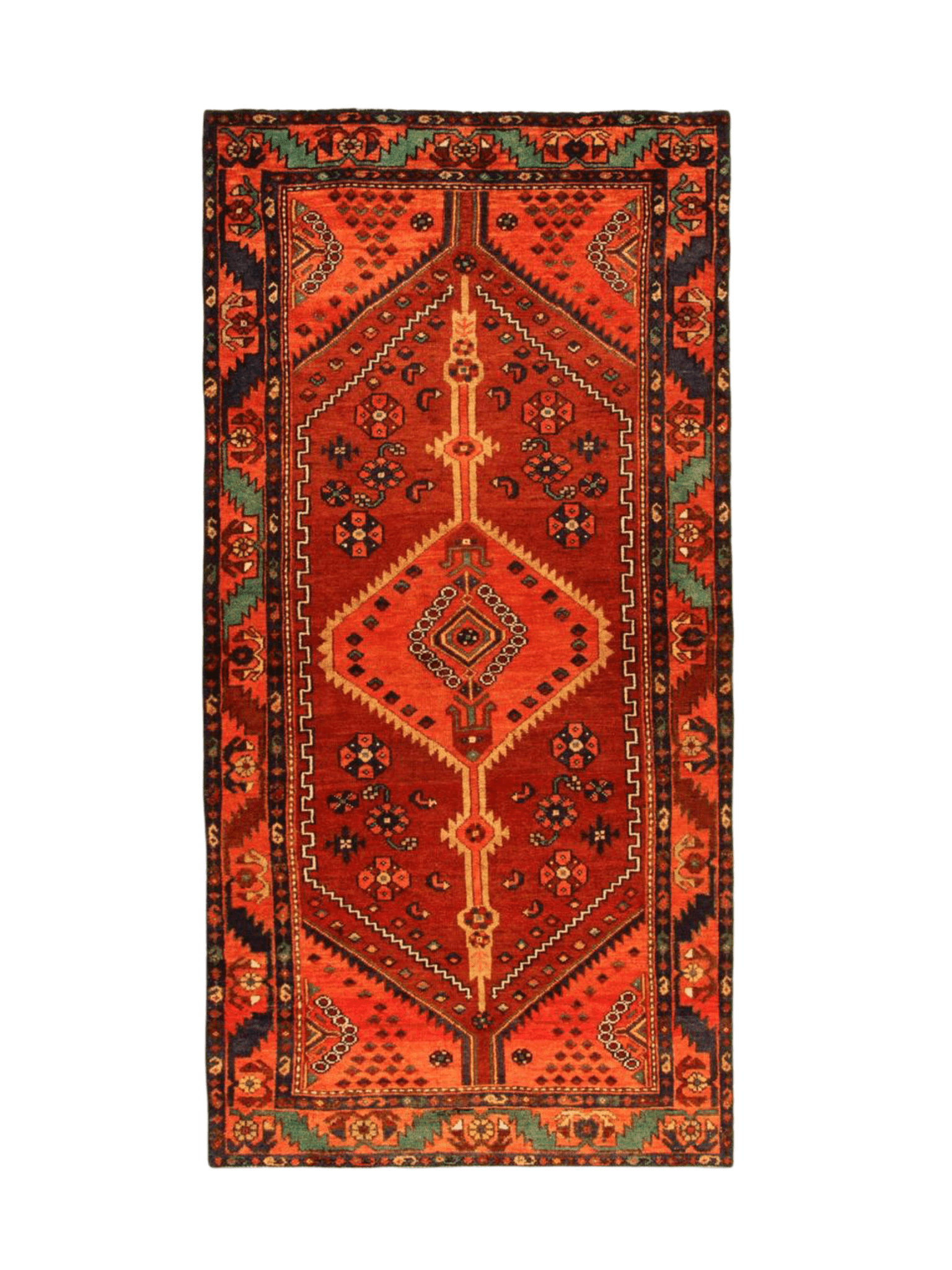 Persian Hamadan Runner Rug | 3' 3” x 6' 9" - Rug the Rock - 