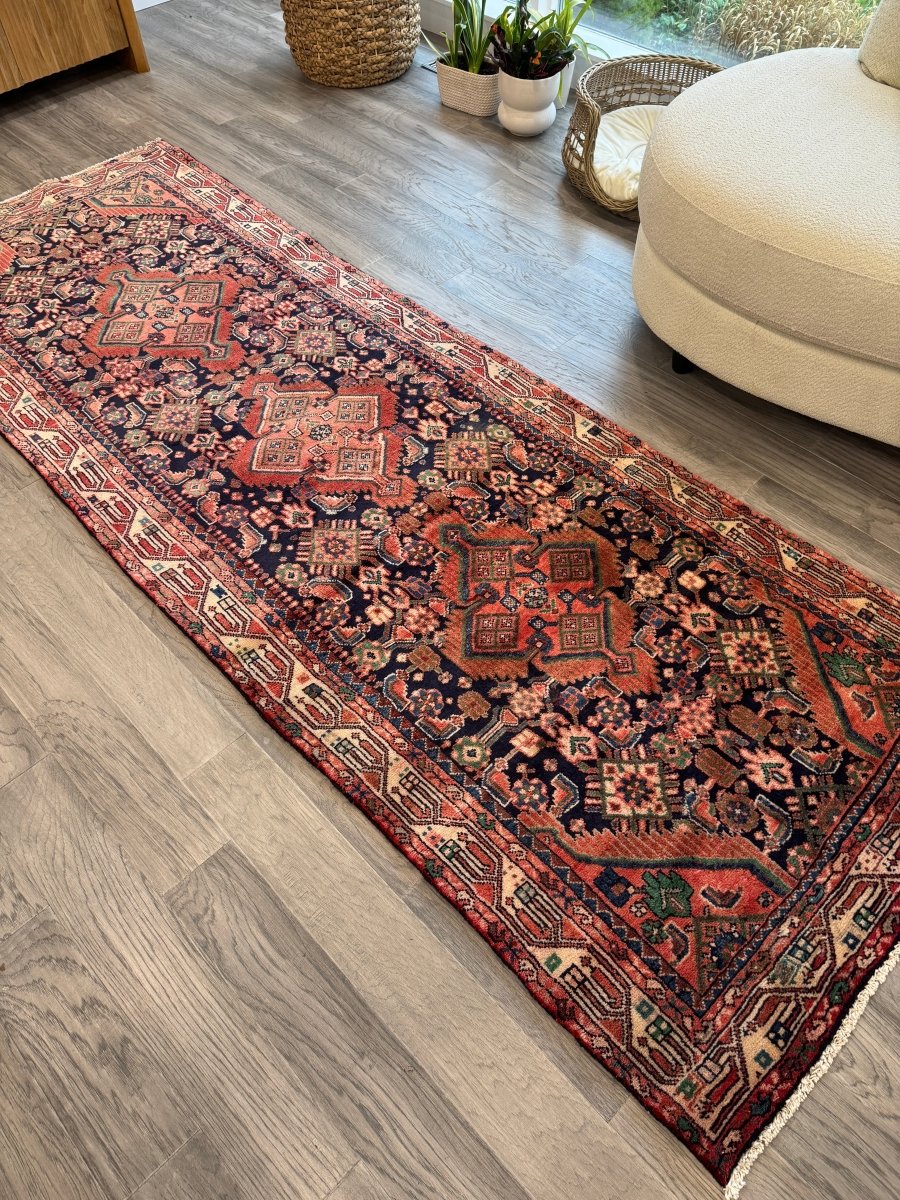 Persian Hamadan Runner Rug | 3' 3" x 9' 5" - Rug the Rock