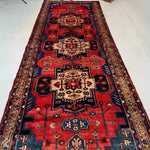 Persian Hamadan Runner Rug | 3' 6” x 9' 8" - Rug the Rock - 
