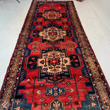 Persian Hamadan Runner Rug | 3' 6” x 9' 8" - Rug the Rock - 