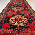 Persian Hamadan Runner Rug | 3' 6” x 9' 8" - Rug the Rock - 