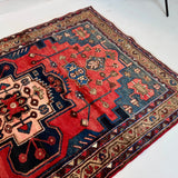 Persian Hamadan Runner Rug | 3' 6” x 9' 8" - Rug the Rock - 