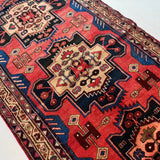 Persian Hamadan Runner Rug | 3' 6” x 9' 8" - Rug the Rock - 