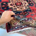 Persian Hamadan Runner Rug | 3' 6” x 9' 8" - Rug the Rock - 