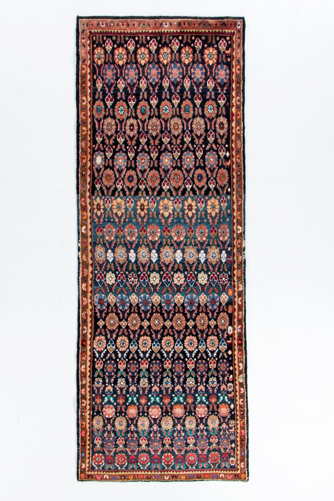 Persian Hamadan Runner Rug | 3' 9" x 9' 2" - Rug the Rock - 