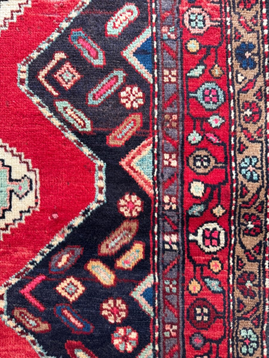 Persian Hamedan Rug | 3' 11" x 7' 1" - Rug the Rock