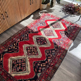 Persian Hamedan Rug | 3' 11" x 7' 1" - Rug the Rock