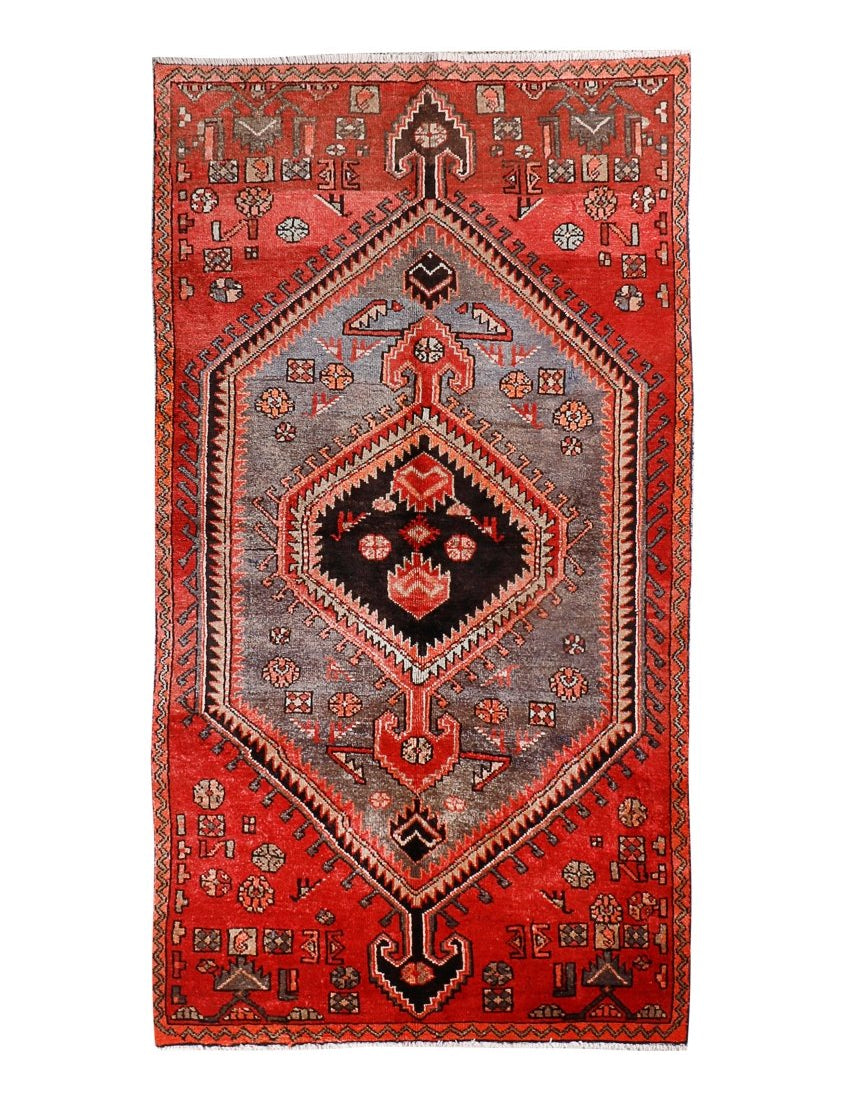 Persian Hamedan Rug | 3' 8” x 7' - Rug the Rock - 