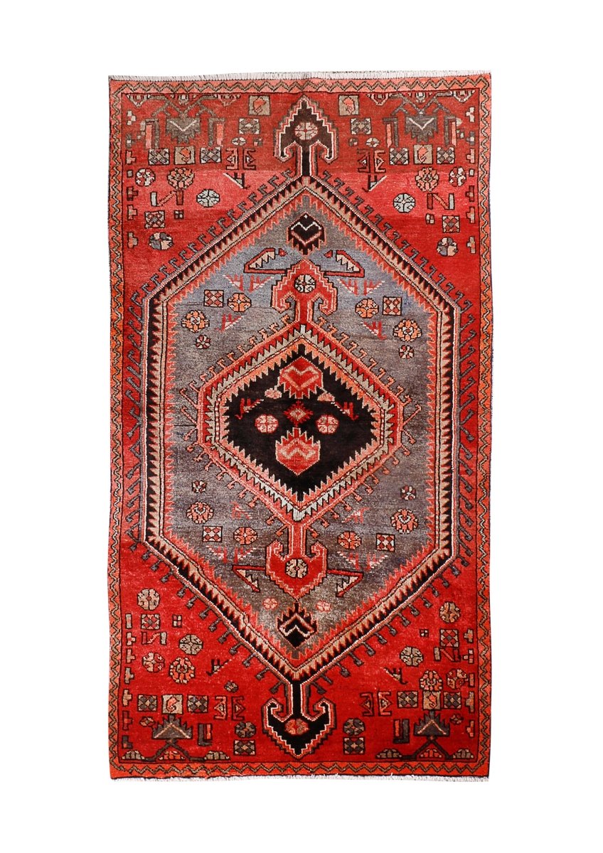 Persian Hamedan Rug | 3' 8” x 7' - Rug the Rock - 