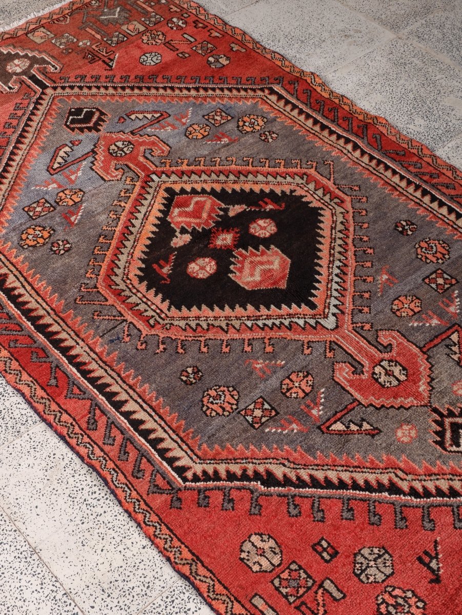 Persian Hamedan Rug | 3' 8” x 7' - Rug the Rock - 