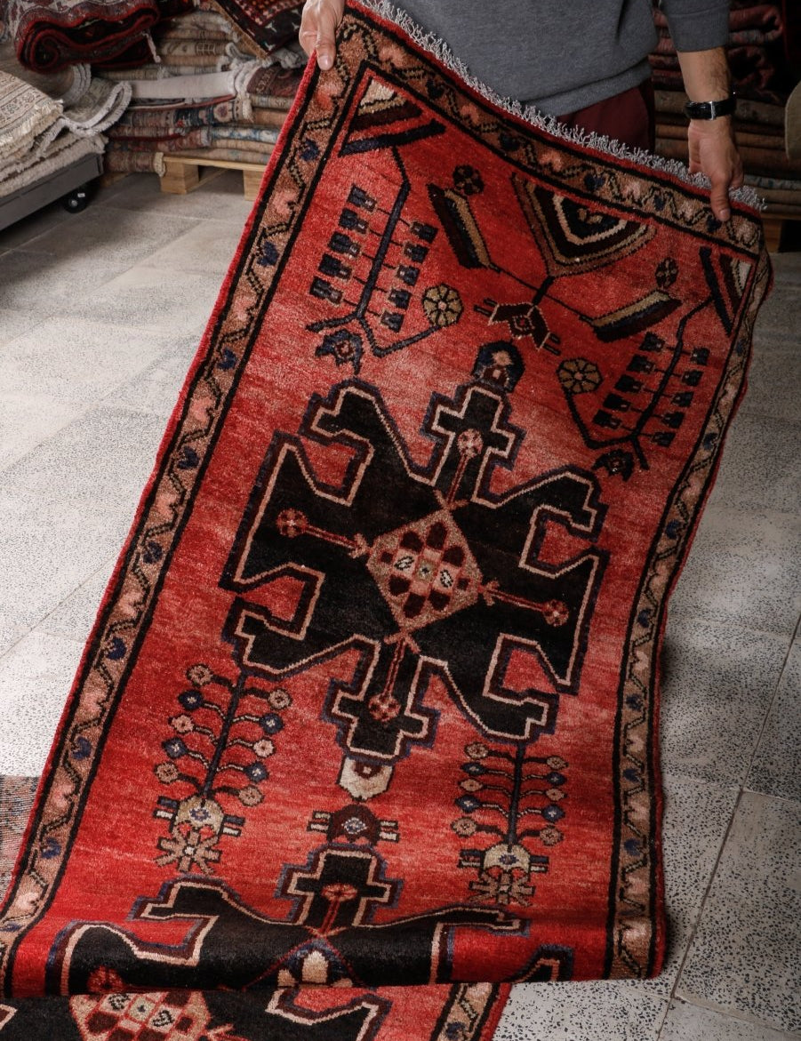 Persian Hamedan Runner Rug | 2' 9” x 9' 1" - Rug the Rock - 