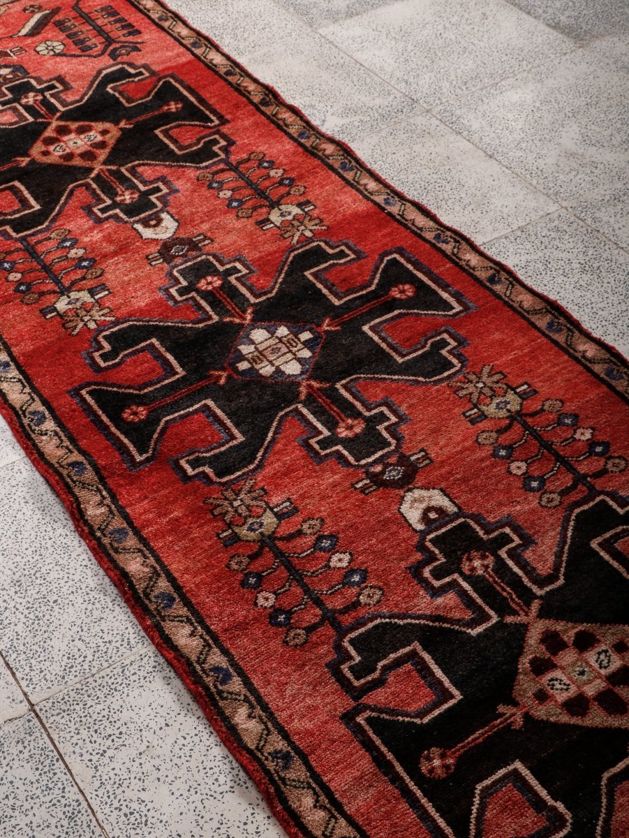 Persian Hamedan Runner Rug | 2' 9” x 9' 1" - Rug the Rock - 