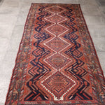 Persian Hamedan Runner Rug | 3' 5” x 8' 11" - Rug the Rock - 