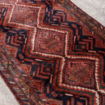 Persian Hamedan Runner Rug | 3' 5” x 8' 11" - Rug the Rock - 