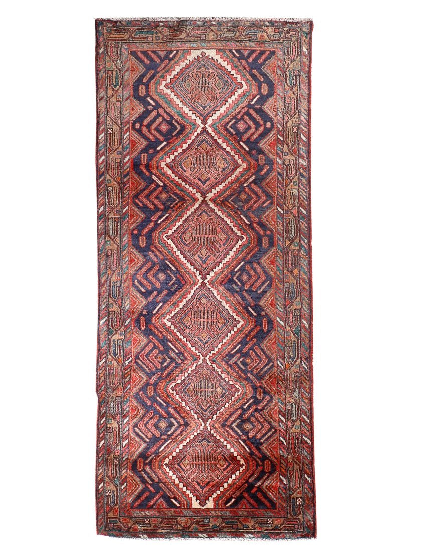 Persian Hamedan Runner Rug | 3' 5” x 8' 11" - Rug the Rock - 