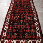 Persian Hamedan Runner Rug | 3' 8” x 9' 10" - Rug the Rock - 