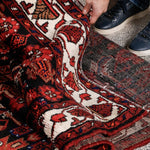 Persian Hamedan Runner Rug | 3' 8” x 9' 10" - Rug the Rock - 