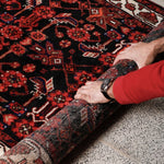 Persian Hamedan Runner Rug | 3' 8” x 9' 10" - Rug the Rock - 