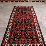 Persian Hamedan Runner Rug | 3' 8” x 9' 10" - Rug the Rock - 