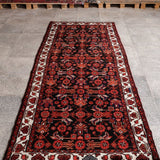 Persian Hamedan Runner Rug | 3' 8” x 9' 10" - Rug the Rock - 