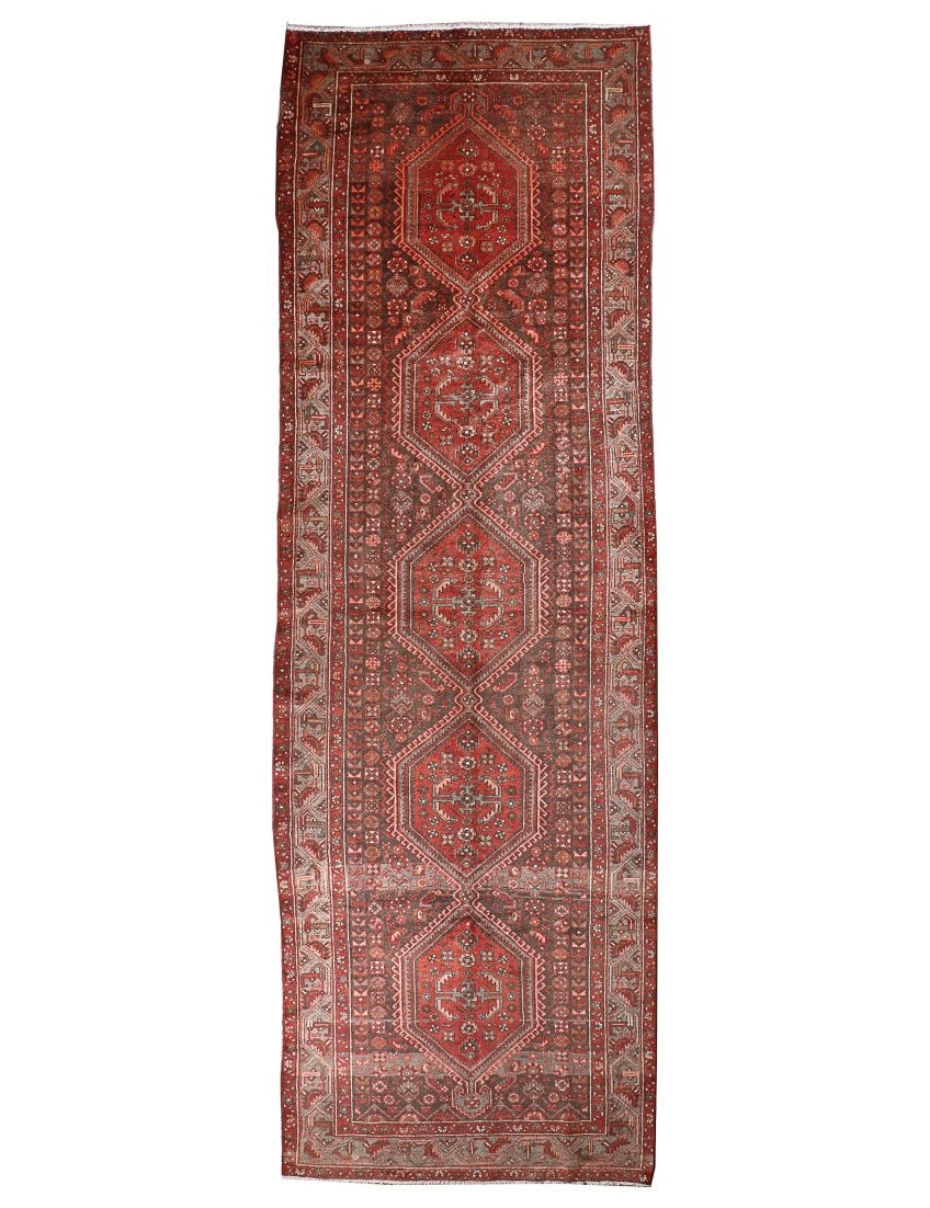 Persian Hamedan Runner Rug | 4' 5” x 13' 9" - Rug the Rock - 