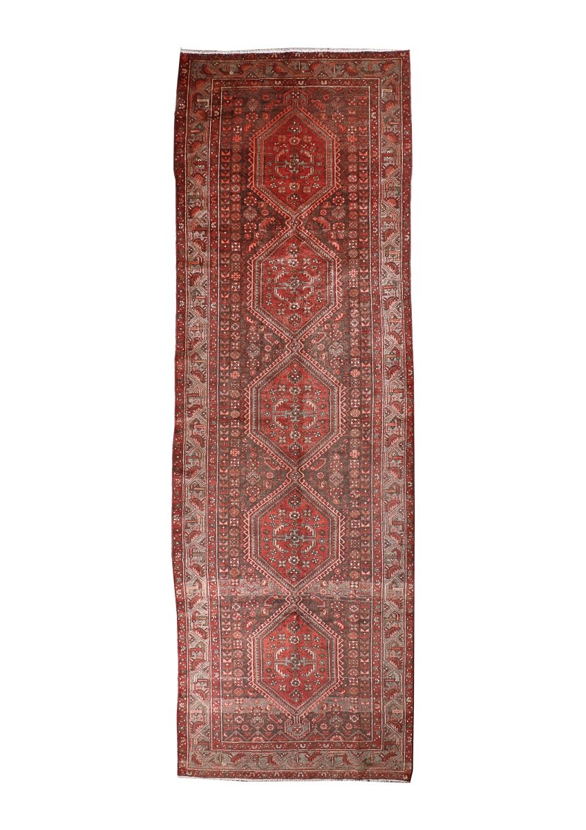 Persian Hamedan Runner Rug | 4' 5” x 13' 9" - Rug the Rock - 