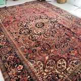 Persian Heriz Rug | 10' 7" x 13' 7" - Rug the Rock - 