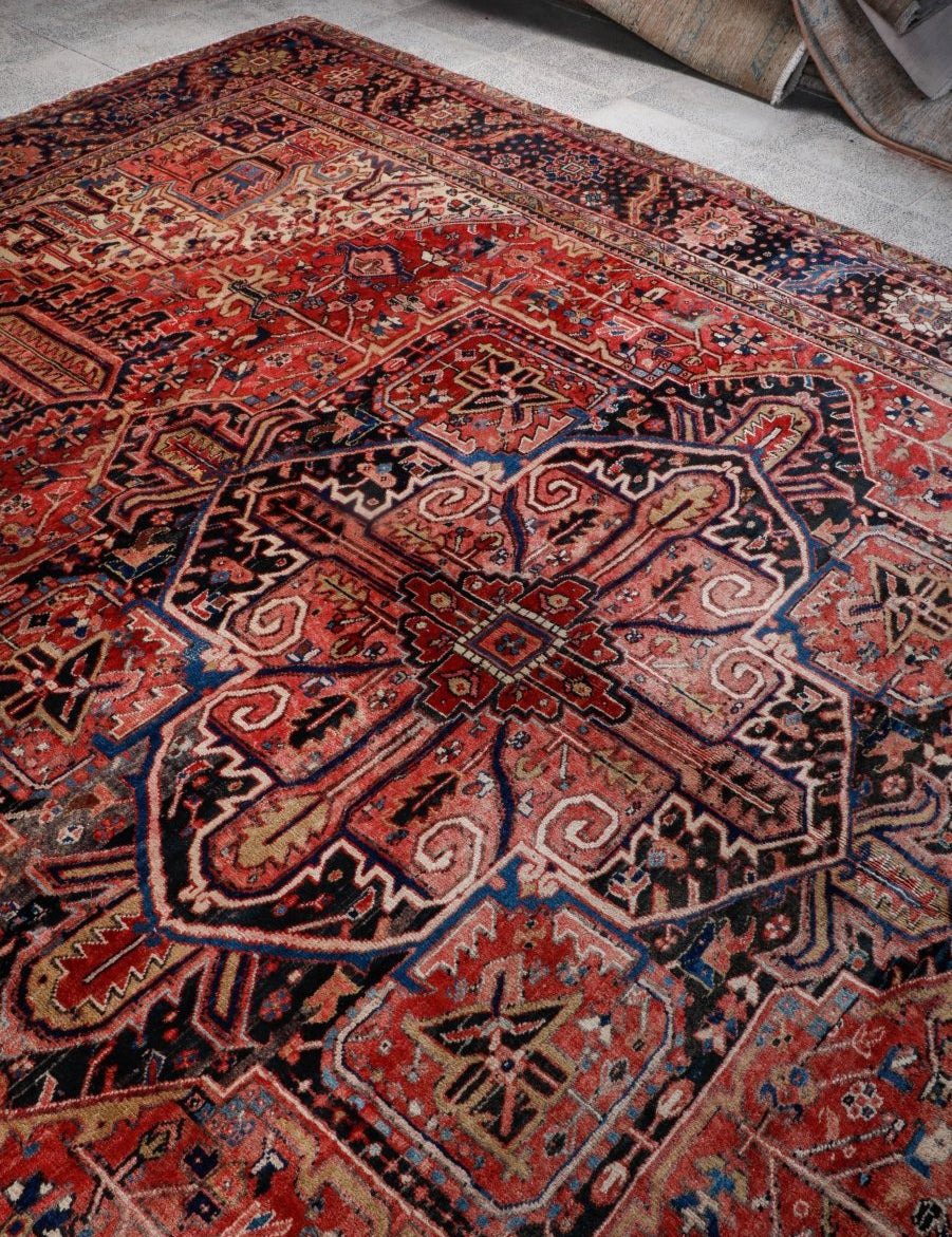 Persian Heriz Rug | 10' 7” x 13' 7" - Rug the Rock - 