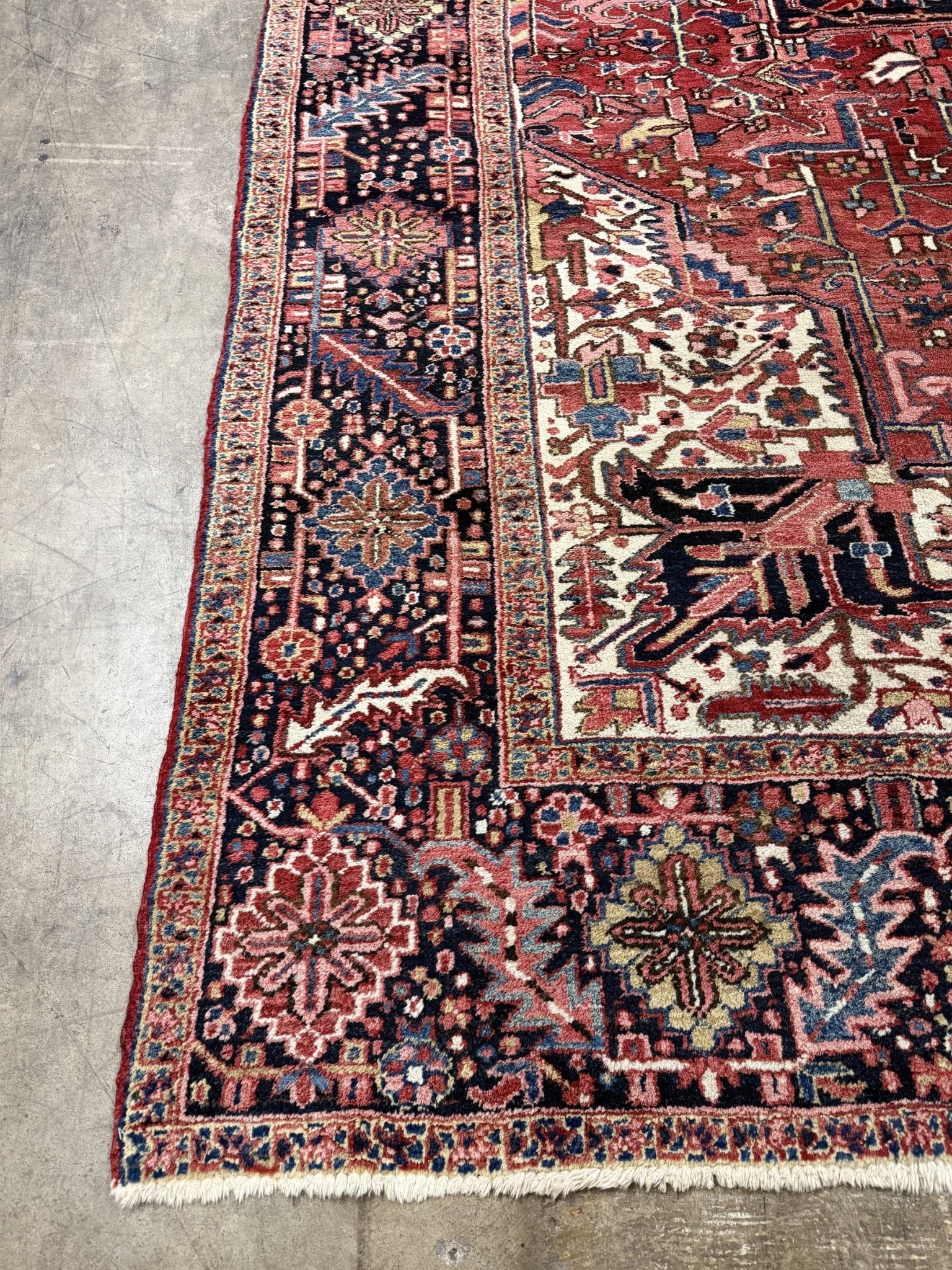 Persian Heriz Rug | 10' 9" x 14' - Rug the Rock - availableGeometricHand-knotted